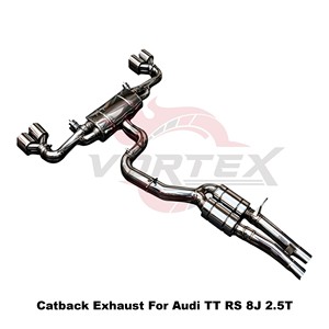 Système d'échappement Catback Vortex haute performance pour Audi TT RS 8J 2.5T 2009-2015 en acier inoxydable - Product Image 4