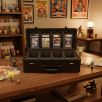 Boîte de rangement professionnelle pour cartes de sport avec serrure, étui pour cartes de collection personnalisé pour les cartes gradées SGC/BGS, étui pour cartes à collectionner