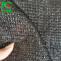 60% d'ombrage noir couleur filet d'ombrage agricole, 4*50m couverture de serre solaire maille, matériel de HDPE résistant à la chaleur en plastique filet