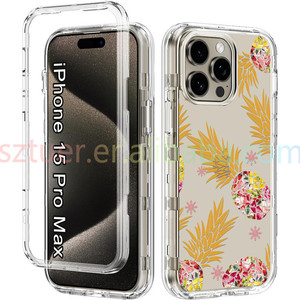 Dứa thiết kế ba lớp Heavy Duty trường hợp điện thoại cho <span class=keywords><strong>Iphone</strong></span> 13 14 15 15 Pro Max - Product Image 4