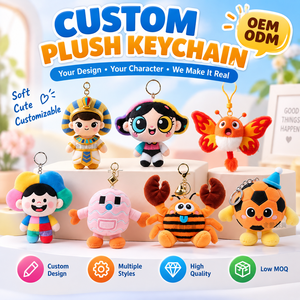 Porte-clés en peluche personnalisé OEM ODM, pendentif en peluche doux (agneau, oiseau, légume), cadeau, fournisseur en gros - Product Image 5