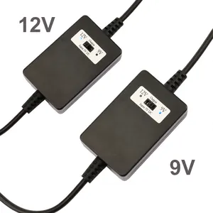 Araç için 12V güç desteği ile 9V DC Boost dönüştürücü USB artırma kablosu için yeni 5V 5.5*2.1mm Jack