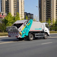 Camion Compacteur de Déchets Diesel Manuel 4x2 à Prix Bas, Vente Directe Usine, Camion Poubelle Mobile avec Composants Clés Moteur et Boîte de Vitesses