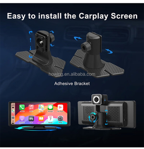 Reproductor de DVD inalámbrico estéreo para coche con pantalla táctil IPS 4K de 9 pulgadas con Bluetooth 5,0 CarPlay y Android Auto ajuste Universal para coche pequeño - Product Image 3