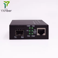 Convertisseur de média fibre optique YXFiber SFP CAT5 RJ45 pour réseau Ethernet FTTH certifié CE RoHS FCC avec garantie d'un an