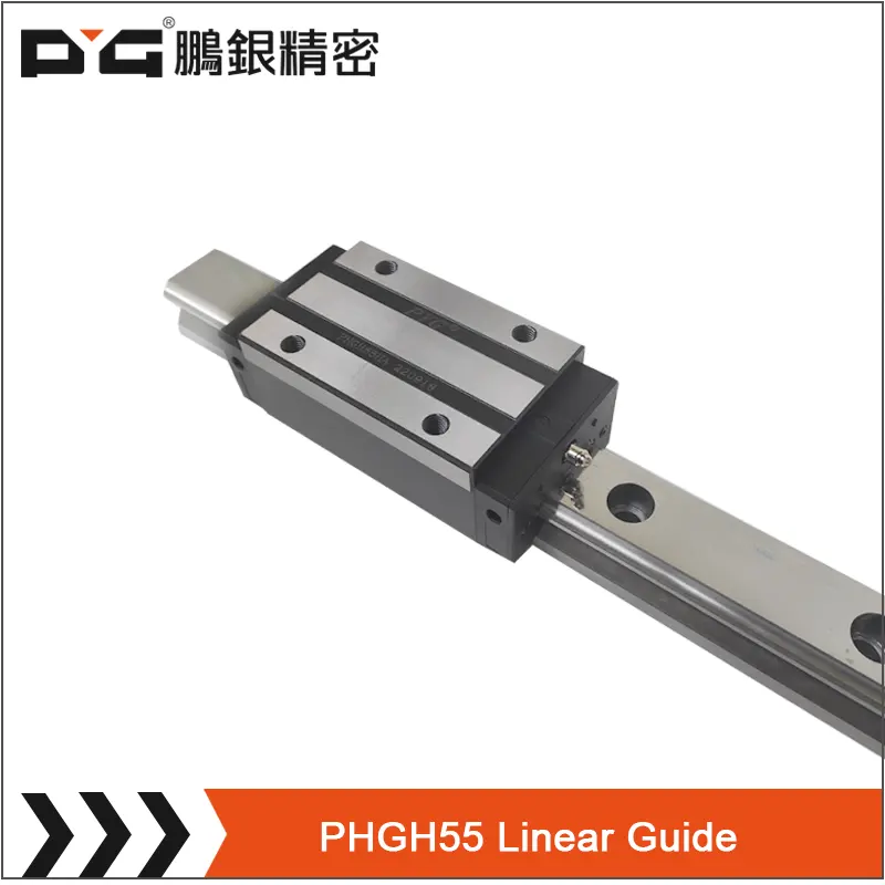 High Accuracy Square/flange Steel Bearing Linear Guide 55mm With Sliding Rail 1000mm For Milling Machine