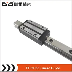 Guia linear de aço de flange/quadrado de alta precisão 55mm com trilho deslizante 1000mm para fresadora