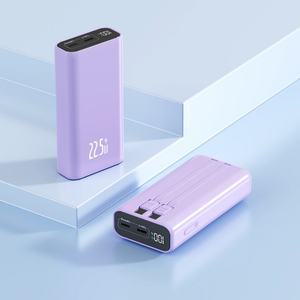 Nouveauté : Powerbank 10000mAh avec chargeur rapide 22.5W, chargeur portable rapide pour téléphones mobiles, câbles USB intégrés, écran LED - Product Image 5