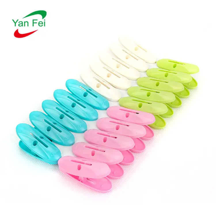 20pcs Clothes Clips Heavy Duty Clothes Pegs Spring Not Rusty & Powerful Multi-functional Non-slip Clothes Clips with Plastic