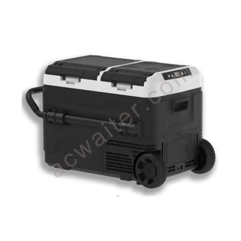 Réfrigérateur de voiture de qualité supérieure 12v 24v congélateur 60L compresseur de réfrigérateur de voiture universel 50W -20 - 20 C 12V/24V 3.7/1.8 a zone unique