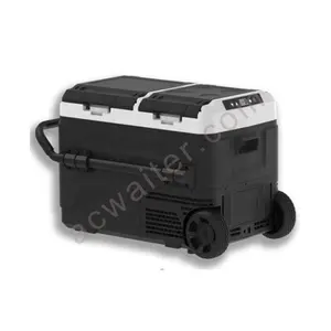 En kaliteli araba buzdolabı 12v 24v dondurucu 60L araba buzdolabı kompresör evrensel 50W -20 - 20 C 12V/24V 3.7/1.8 tek bölge