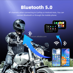 Pantalla Inalámbrica de 5 Pulgadas para Motocicleta con CarPlay y Android Auto, Monitor de Pantalla Dividida, BT, TPMS, DVR, GPS, Navegación - Product Image 6
