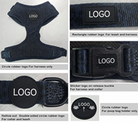 Arnés Reversible para Perro de Neopreno Ajustable con Tiras Reflectantes y Hebillas de Liberación Rápida para Perros Pequeños, Medianos y Grandes