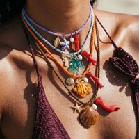 Nouveau Collier Tendance Simple avec Pendentif Étoile de Mer en Corde, Design Animal Personnalisé, Petit Collier Pendentif à la Mode