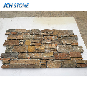 Placage naturel <span class=keywords><strong>de</strong></span> haute qualité <span class=keywords><strong>de</strong></span> <span class=keywords><strong>pierre</strong></span> <span class=keywords><strong>de</strong></span> quartzite <span class=keywords><strong>de</strong></span> couleur <span class=keywords><strong>de</strong></span> rouille pour la décoration <span class=keywords><strong>de</strong></span> mur - Product Image 1