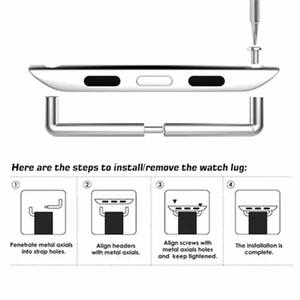 Adaptador de conector de correa de reloj de acero inoxidable 316L para <span class=keywords><strong>todas</strong></span> <span class=keywords><strong>las</strong></span> <span class=keywords><strong>series</strong></span> de <span class=keywords><strong>Apple</strong></span> <span class=keywords><strong>Watch</strong></span> - Product Image 6