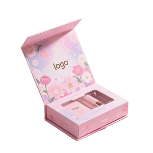 Recyclable Reusable Corrugated Board Rigid Boxes with Matt Lamination Magnetic Closure Handle Ribbon Aluminum Foil Liner - Product Image 1