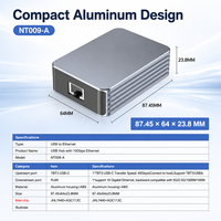 Adaptador Thunderbolt 3 a Ethernet de 10Gbps, Tarjeta de Red USB4 RJ45 JHL7440+AQC113C, Base de Conexión de Aluminio