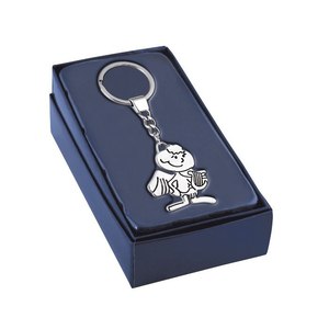 Portachiavi Piccolo Angelo con Lira, Logo Personalizzato, Stile Cartone Animato alla Moda, Stampa Offset e UV, Realizzato in Lega Metallica - Product Image 2