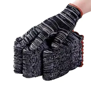 Cotton Polyester String Knit Mixed Color Cotton Mitten Safety Industrial Working Mittens