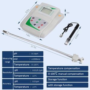 Detector Multifuncional de Calidad del Agua, Medidor de pH, Oxígeno Disuelto, Conductividad, Salinidad, Medidor de Oxígeno Disuelto - Product Image 5
