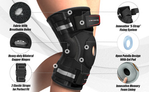 <span class=keywords><strong>Rodillera</strong></span> Articulada para Dolor de Rodilla, Soporte de Rodilla con Estabilizadores Laterales, Alivio del Dolor Articular, Artritis, Rotura de Menisco, <span class=keywords><strong>LCA</strong></span>, LCP # JLHX-20 - Product Image 5