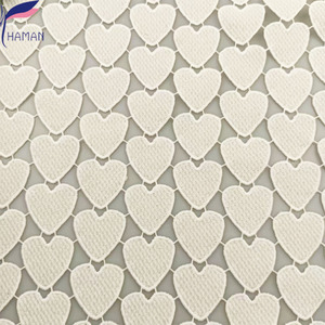 100% poliestere squisito vuoto modello di amore latte di seta tessuto da ricamo a maglia per abbigliamento e decorazioni per la casa per carta da parati - Product Image 6