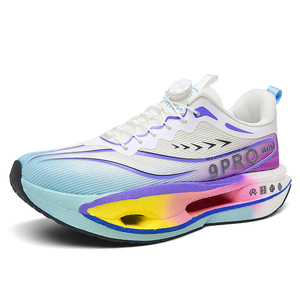 <span class=keywords><strong>Zapatillas</strong></span> Deportivas de Running con Placa de Carbono de Alto Rendimiento, Tejidas, con Cordones de Ajuste, Amortiguación y Entresuela de Dientes de Tiburón para Hombre y Mujer - Product Image 2