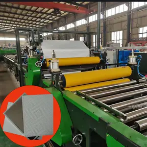 PVC 적층 석고 보드 천장 타일 만들기 기계 PVC 필름 석고 보드 라미네이션 기계 lemination 기계