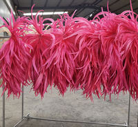 Plumes de coq jaunes teintées de 40-45 cm pour artisanat, bricolage, costumes, accessoires de chapeau, décorations de fête, carnaval, mariage