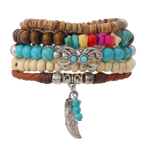 PFT Nuevo Collar <span class=keywords><strong>de</strong></span> Mujer <span class=keywords><strong>de</strong></span> Estilo Vaquero Occidental con Cabeza <span class=keywords><strong>de</strong></span> <span class=keywords><strong>Vaca</strong></span> Turquesa, Diseño <span class=keywords><strong>de</strong></span> Animal, Moderno, Multicapa, Chapado en Plata, con Cuentas <span class=keywords><strong>de</strong></span> Madera y Aleación - Product Image 5