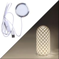 Lampe LED de nuit 3D personnalisable RGB USB Touch Dimmer Base en bois écologique pour la chambre d'enfants Table E14/E26 Options d'ampoule