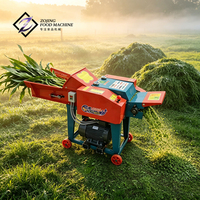 Machine à couper le fourrage commerciale de 1 à 4 tonnes/h, machine à couper la paille avec des lames robustes pour la transformation de l'ensilage