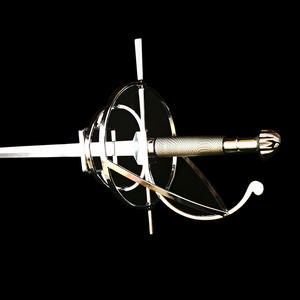 ノーカットヨーロピアンナイトエチケット旗上げ式コマンドスウィフトソードフィルムコールドウェポンウエスタンメタルロングソード - Product Image 6