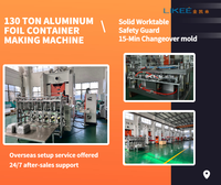 Ligne de production automatique de contenants en aluminium LIKEE LK-T130, presse à estamper 130T, 1x5 cavités