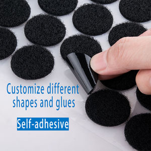 Jiehuan нейлоновая самоклеящаяся задняя точка круглая лента крючок и петля клей точка должна быть настроена - Product Image 5