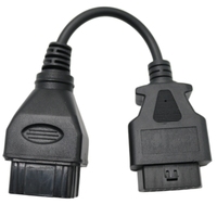 Cable adaptador de diagnóstico OBD2 a 12 pines, lector de códigos de error ECU, enlace de datos para camiones pesados, adecuado para Renault