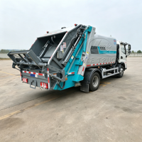 Camion Compacteur de Déchets Diesel JAC Junling E3 à Prix Abordable, Véhicule Léger de Compression des Ordures avec Levier de Conteneur pour l'Afrique
