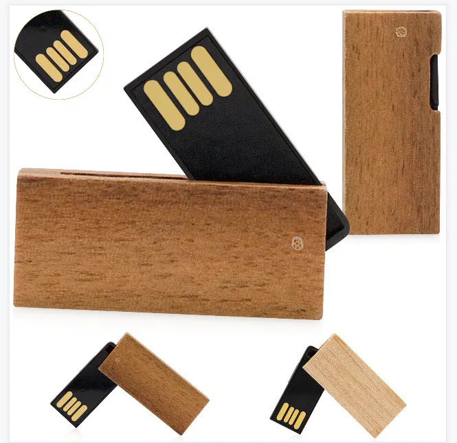 2021 novo chip de drives flash usb de madeira marrom tipo de cartão usb pen drive presentes personalizados Apropriado para várias ocasiões Europeia unidade