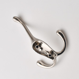 Zinc Alloy <b>Wall</b> Mount Coat <b>Hook</b> Silver For Entryway Door Hat Hanging - Product Image 3