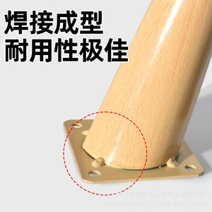 Pieds de meubles en imitation bois, embouts coniques en caoutchouc pour canapé, couleur café, accessoire décoratif - Product Image 5