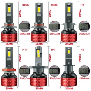 ไฟหน้ารถยนต์ D60 Faros Led กำลังสูง 130W 6000k ไฟ LED สำหรับออฟโรด SUV ATV H1 H3 9005 9006 H7 H11 H4 ไฟ LED รถยนต์ 12v - Product Image 6