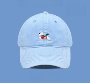 Gorra de béisbol con bordado de cachorro adorable 2026, sombrero de verano con protección solar <span class=keywords><strong>para</strong></span> mujer, gorra trucker versátil informal que estiliza el rostro - Product Image 4