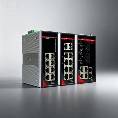 Gigabit Web Managed PoE Industrial Switch, DIN Rail Type with 4 PoE & 4 Electrical Ports, Intelligent Industrial Network Switch