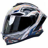 Casque de moto modulaire YM 911 ABS Flip DOT à double visière, haute résistance aux chocs, boucle à dégagement rapide pour l'aventure, le motocross, toutes saisons