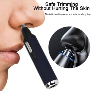 Tondeuse électrique métallique étanche rechargeable à batterie lithium Skinsafe pour l'épilation des oreilles, du visage, des sourcils et du nez - Sans douleur et sûre - Product Image 4