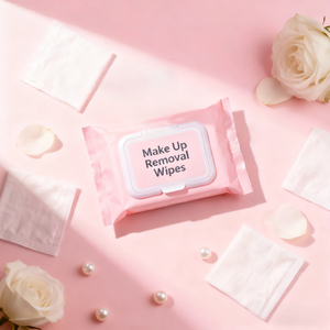 Lingettes démaquillantes en <span class=keywords><strong>coton</strong></span> féminines, fabricant OEM de marque privée, lingettes nettoyantes naturelles, douces, <span class=keywords><strong>sans</strong></span> alcool, biodégradables - Product Image 1