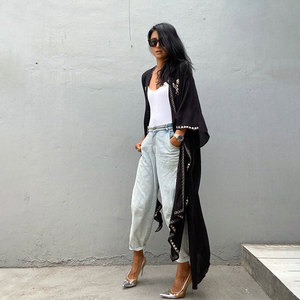 <span class=keywords><strong>Kimono</strong></span> Robe D'été Lâche Femmes Blouses, Broderie Florale Plage Bikini Couvrir Long Boho <span class=keywords><strong>Cardigan</strong></span> - Product Image 5