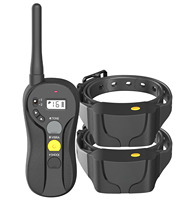 Professionelle Zweikanal-Hundetrainer-Fernbedienung mit 600m Reichweite, LED-Anzeige, Ton-, Vibrations- und Statischer-Stimulationsmodi