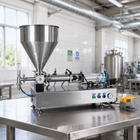 Machine de remplissage semi-automatique à piston de précision à tête unique pour l'éthanol, les huiles essentielles, les liquides et les pâtes, pour l'industrie chimique